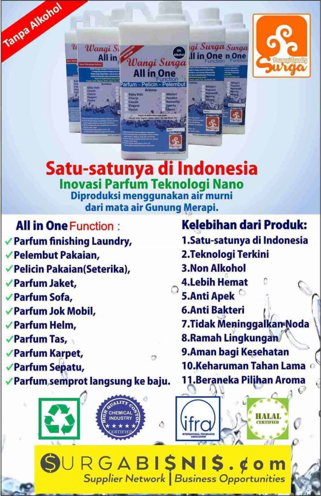 parfum laundry waterbase tanpa alkohol