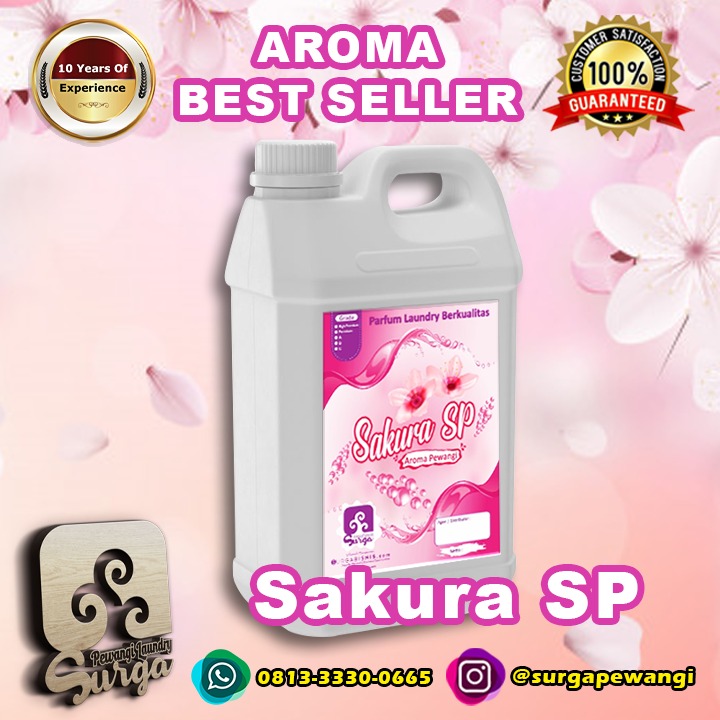 parfum laundry best seller sakura sp - Harga Parfum Laundry 600 ml, 1 Liter, 5 liter Jual Aroma Wangi Tahan Lama